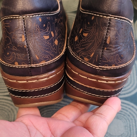 Spring Steps L'Artiste Navy Burbank Clogs - Sz 41 EU - Picture 8 of 13